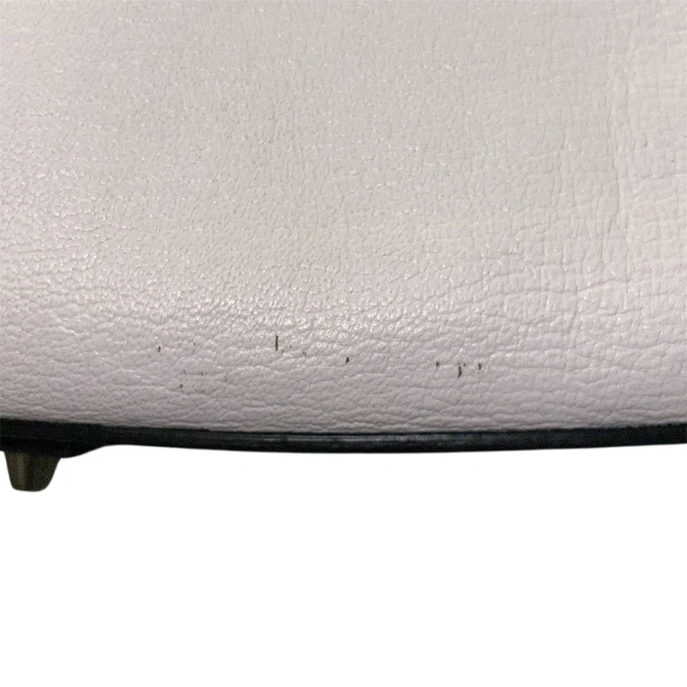 Anya Hindmarch Small White Leather Ebury Tote Bag